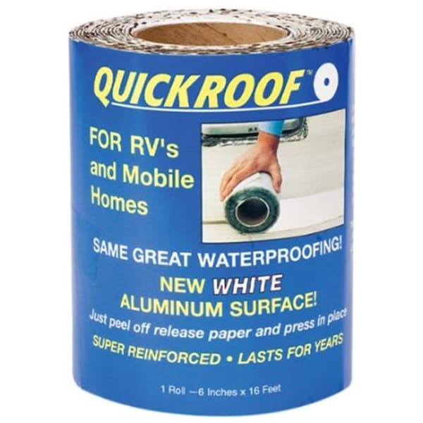 Cofair WQR625 Quick Roof Tape White - 6 In. x 25 Ft. - C6Q-WQR625