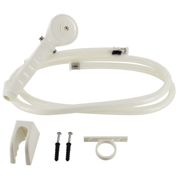 Valterra SHOWER HEAD KIT, TRICKLE SHUT-OFF, 60IN HOSE, WHITE - PF276024