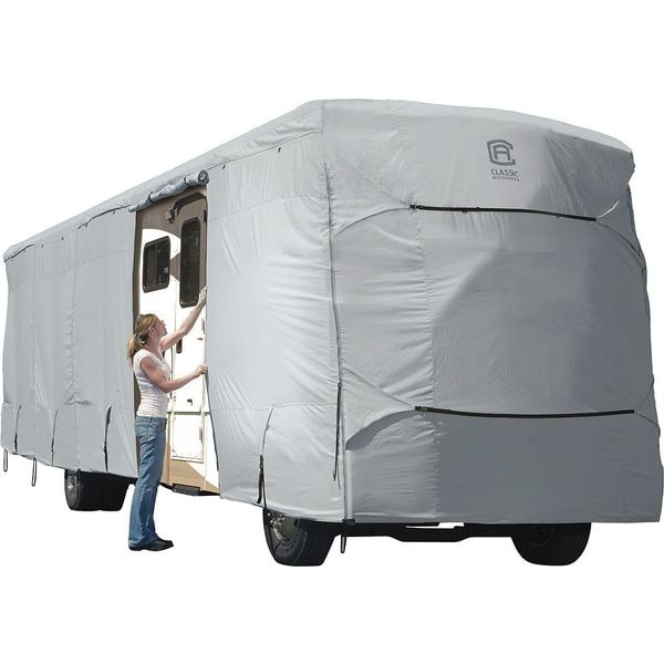 Classic Accessories Class A RV Cover, 37 ft-40 ft, Grey - 80-184-201001-00