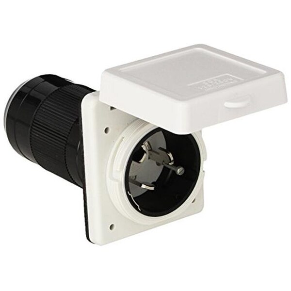 Valterra Valterra Products VLPA10-50INVP 50A Power Inlet; White - VLPA10-50INVP