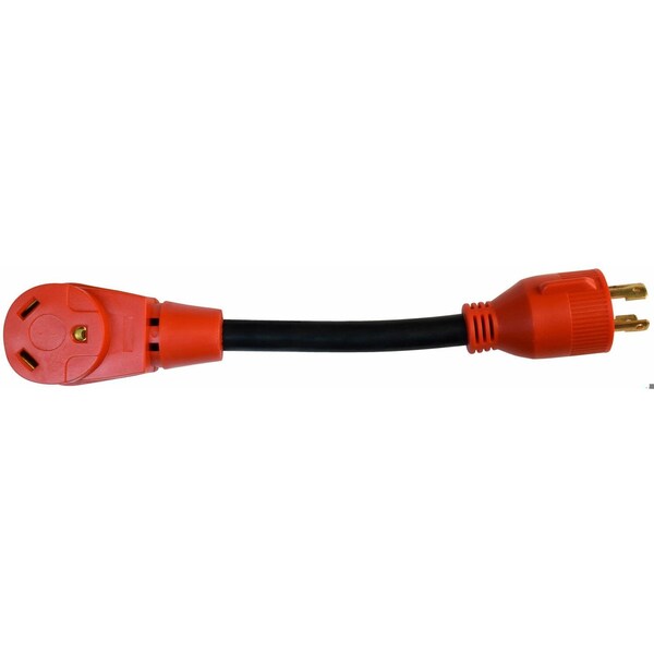 Valterra GEN30AMP 4P TO 30AMP ADAPTER CORD, 12IN, BULK - A10-G30430