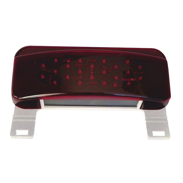 Fasteners Unlimited Fasteners Unlimited 003-81LM1 Surface Mount LED Taillight with License Bracket - White Base - 003-81LM1
