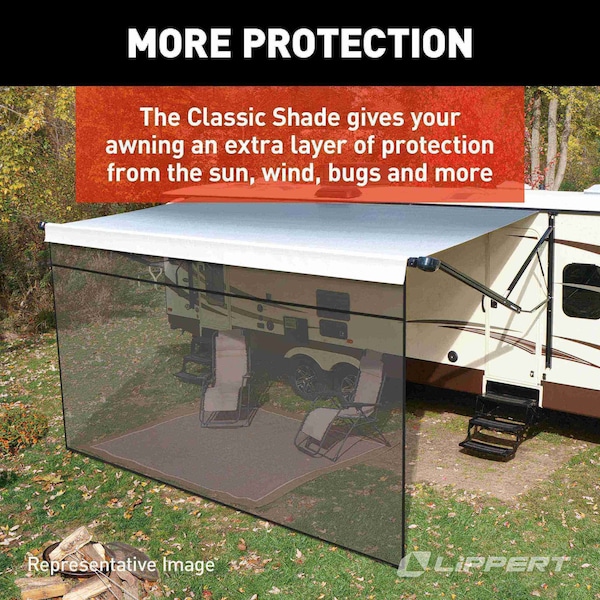 Lippert Lippert 3797820819 Solera Super Shade Front Panel - 8' x 19' - 3797820819