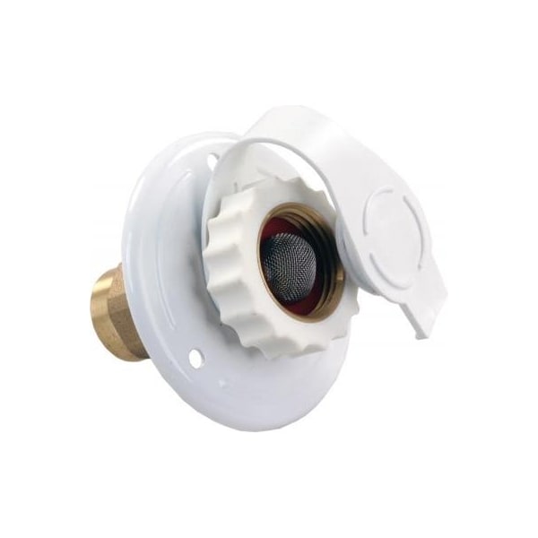Jr Products CITY WATER FLANGE, METAL, WHITE, FPT - 62155