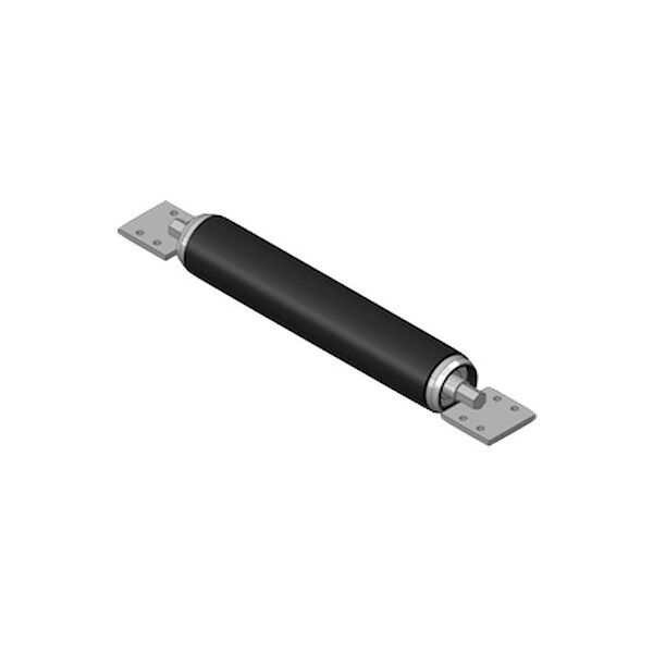 Global Slide Out Roller, Partial Recess Mount, Model No822, Steel Mounting Bracket, Grey Conveyor Roller. - SOR-PRM-822-P