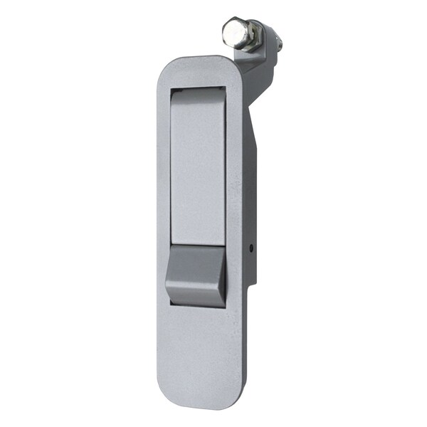 Global Pivot Latch, Long Body, Short Arm, Non-Locking, Grey - PL-LSN-10206-3000-1PK