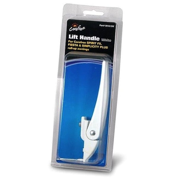 Carefree Carefree C6F-901015W Travel RV Awning Replacement Lift handle; White - C6F-901015W