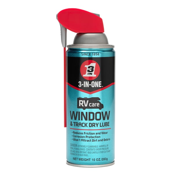 Wd-40 WD40 Company 120091 3 In 1 Rv Window & Track Dry Lube Spray 10 Oz - 120091
