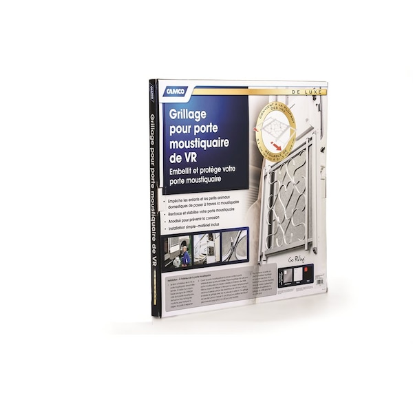 Camco SCREEN DOOR DELUXE GRILLE BLACK - 43993