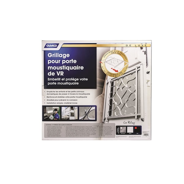 Camco SCREEN DOOR DELUXE GRILLE BLACK - 43993