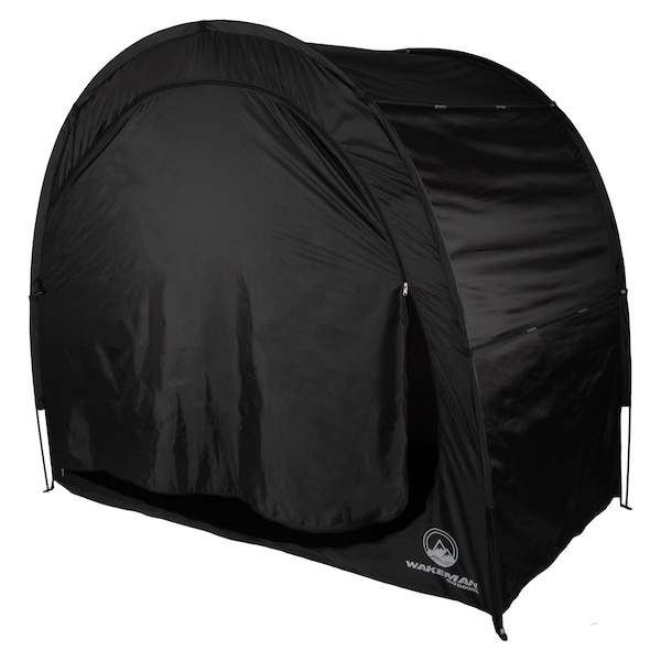 Wakeman Bike Storage Shed-6.5x4x5.3 Tent Holds 3 Bicycles-Water & UV-Resistant with Carry Bag by Wakeman - 83-SS1003