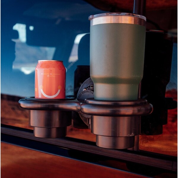 Seasucker Vertical Surface Mount, Black, Non-Lighted, With 4-1/2 Inch Vacuum Mount/ Hold Up To Two Cans/ - MC5301B