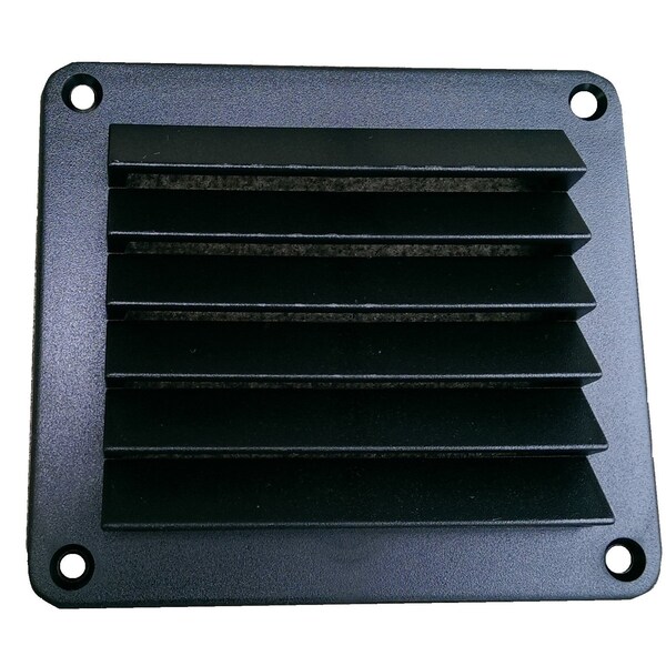 Hengs Ind Used To Conceal Minor RV Dent Square 5 Length x 5 Width With Fixed Louvers Black - DV55B