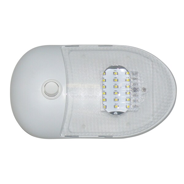 Diamond Group By Valterra Diamond Group by Valterra DG65429VP Slim Line LED Dome Light - Single, 5500K, Daylight White - DG65429VP