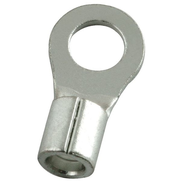 Power First 12-10 AWG Non-Insulated Ring Terminal #8 Stud PK50 - 5WHG2