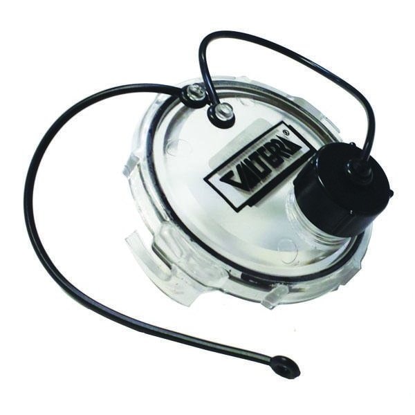 Valterra WASTE VALVE CLEAR CAP, 3IN, 3/4IN GHT WITH CAP, BULK - T1020-1CLR