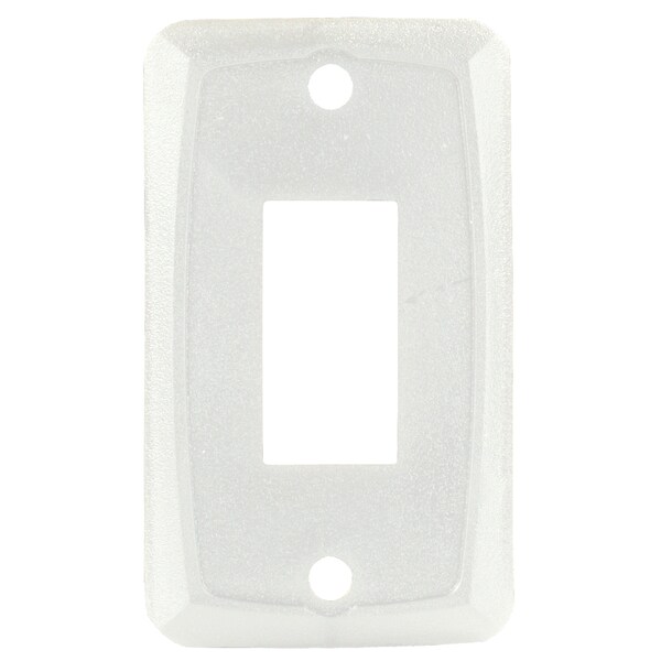 Jr Products JR Products 12845 Single Switch Face Plate - White - 12845