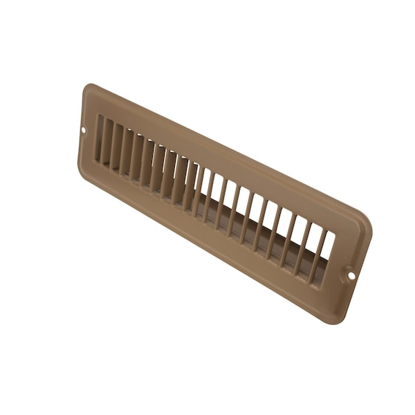 Creative Products 2 X 10 Floor Register, With Damper, Brown, 2 x 10 Access opening, Common OEM Replacement - FR-0210-BRN
