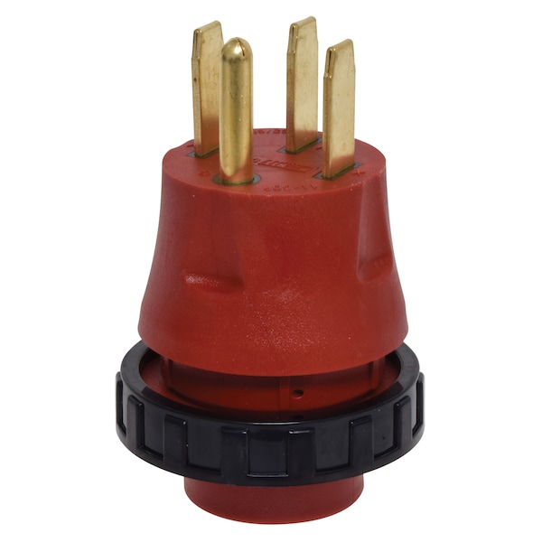 Valterra Valterra A10-5030DAVP Mighty Cord Detachable Adapter Plug - 50AM to 30AF, Red (Carded) - A10-5030DAVP