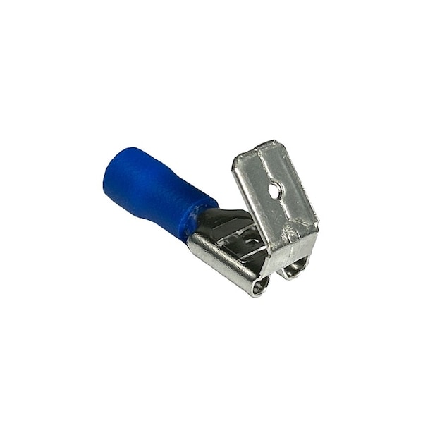 Remington Industries Piggyback Quick Connect Terminals, PVC, 14-16 AWG Wire, Blue, 100 Pcs - HPBDD2-250-100