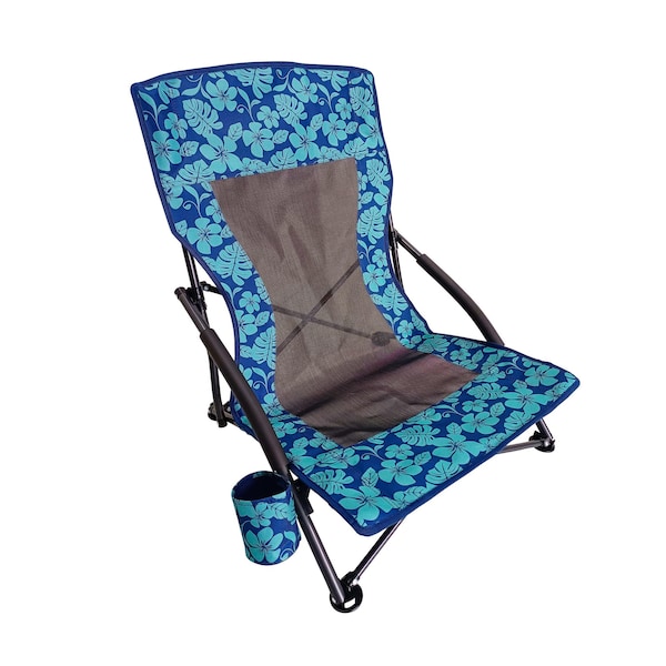 Snow Joe Bliss Hammocks Collapsible Beach Chair W Cup Holder - BBC-353-BF