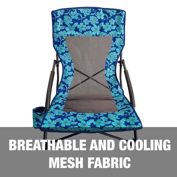 Snow Joe Bliss Hammocks Collapsible Beach Chair W Cup Holder - BBC-353-BF