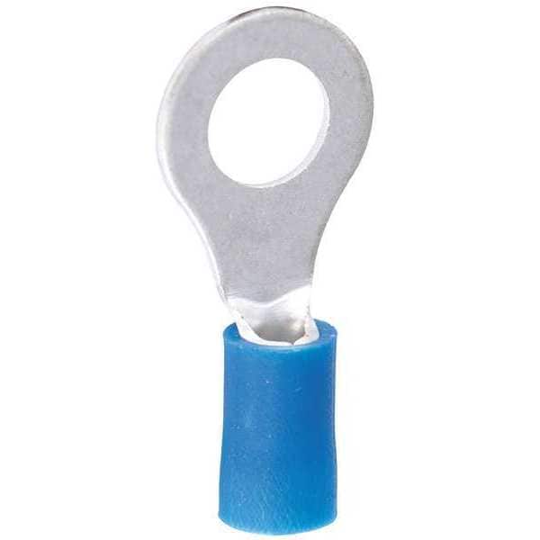 Gardner Bender 16-14 AWG Vinyl Ring Terminal 1/4" Stud PK100, Max. Voltage: 600V - 10-105