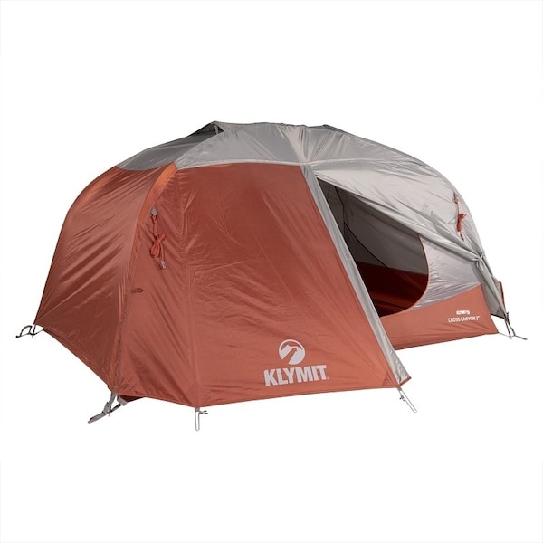 Klymit Cross Canyon Camping Tent, 2 Person, 2 -Door, 40D Polyester Mesh/68D Polyester Taffeta/75D Polyester - 09C2RD01B