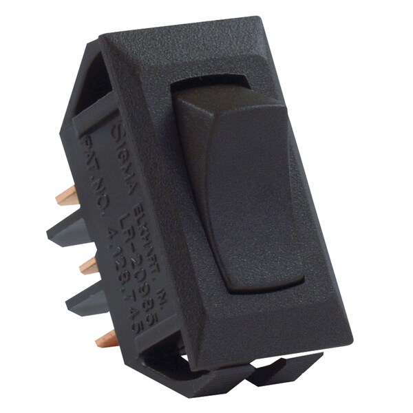 Jr Products JR Products 12625 On/On Switch - Black - 12625