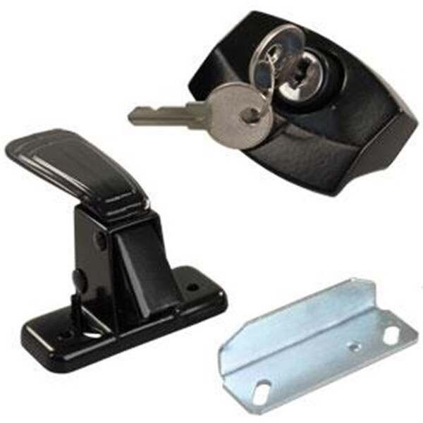 Jr Products JR PRODUCTS 11675 Camper Door Latch Black - J45-11675