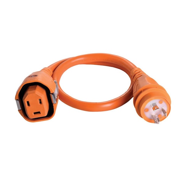 Smartplug 30 Amp Female Connector to 30 Amp Twist-Type Male Connector - 4ft - C30043