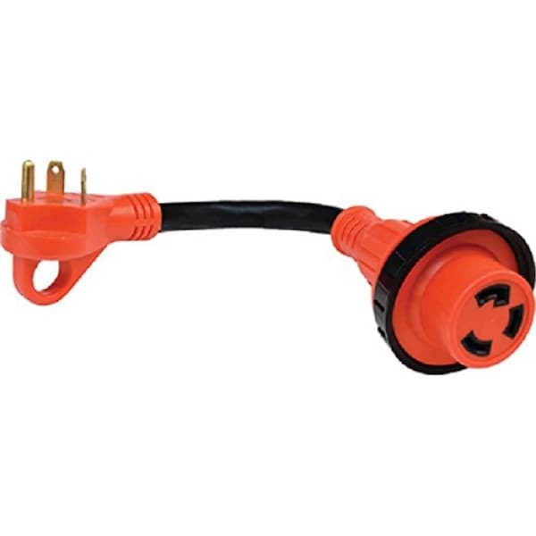 Valterra Products 30Am-30Af Detach Adapter Cord With Handle, 12 in. Red - VLPA10-3030HD