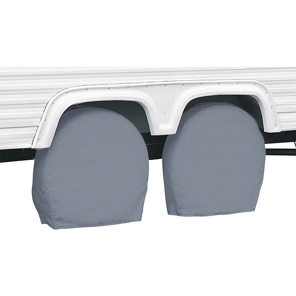 Classic Accessories Classic Accessories Over Drive RV Wheel Cover, Wheels 37 in -41 in Dia (bus), 9.25 in Tire W, Grey - 80-087-191001-00
