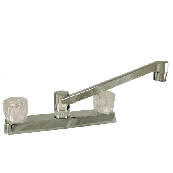 Empire Brass Empire Brass U-YJW800F RV Kitchen Non-Metallic Faucet With Crystal Handles - 8", Chrome - U-YJW800F