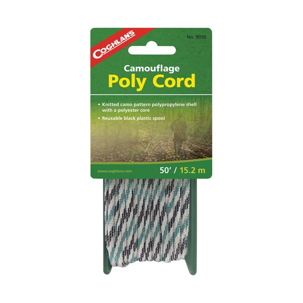 Coghlans Coghlan's Camouflage Tent Cord 0.25 in. W X 50 ft. L 1 pk - 9050