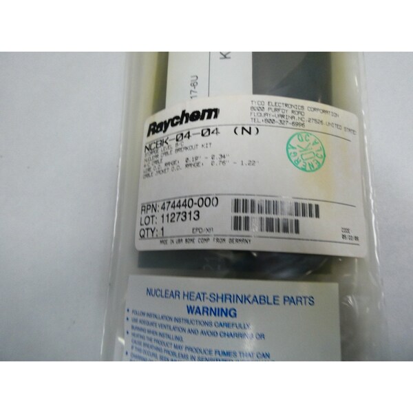 Raychem NUCLEAR CABLE BREAKOUT KIT WIRE SPLICE KIT & HEAT SHRINK TUBING - NCBK-04-04