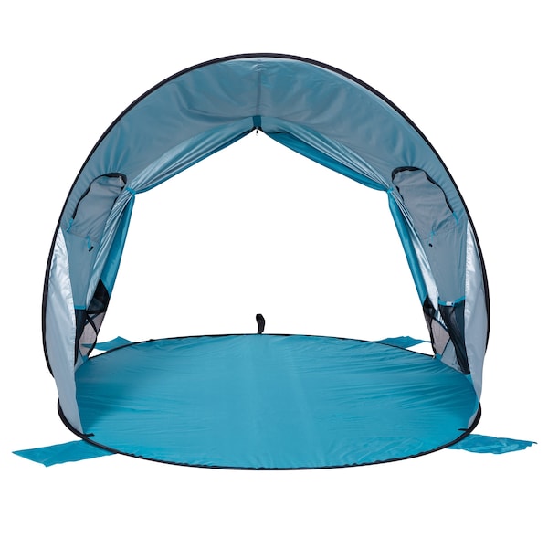 Wakeman Pop Up Beach Tent - Fits 2-3 People - Sun Shelter with UV Protection, Ventilation by Blue - 75-CMP1106