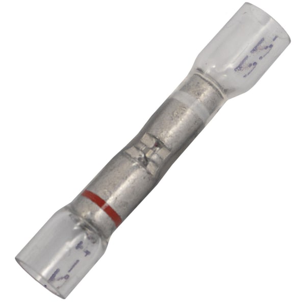 Auveco CRYSTAL CLEAR STEPDOWN BUTT CONNECTOR - 500, 24-22 AWG TO 22-18 AWG, PK/15, 15PK - 22993