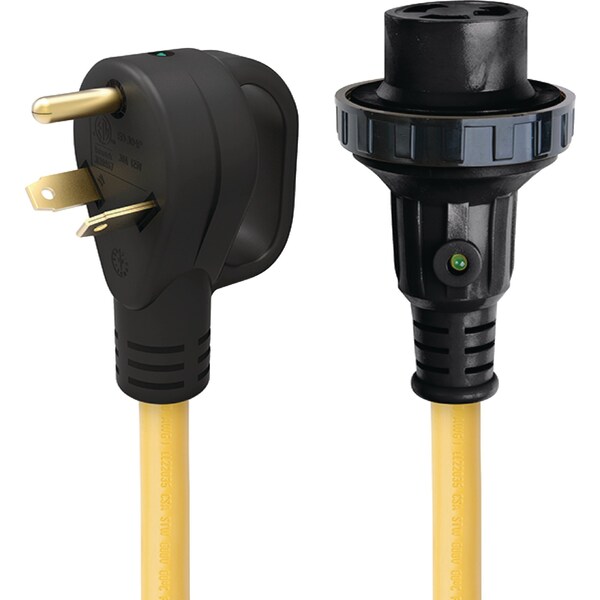 Parkpower By Marinco Park Power Weekender 30ARVD36 30A 125V Detachable Power Cord w/Handle & Indicator Light, 36' - 30ARVD36