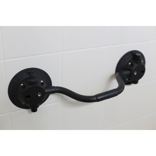 Seasucker Mounts To Flat Surface With Suction Cup, Without Powered Dock, Black, With 21 Inch Overall Arm - MB6218B