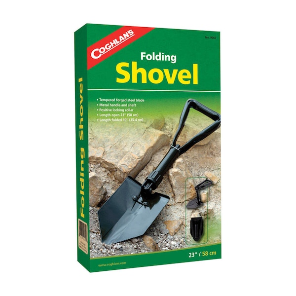 Coghlans Coghlan's Black Shovel 9.625 in. H X 1.125 in. W X 23 in. L 1 pk - 9065