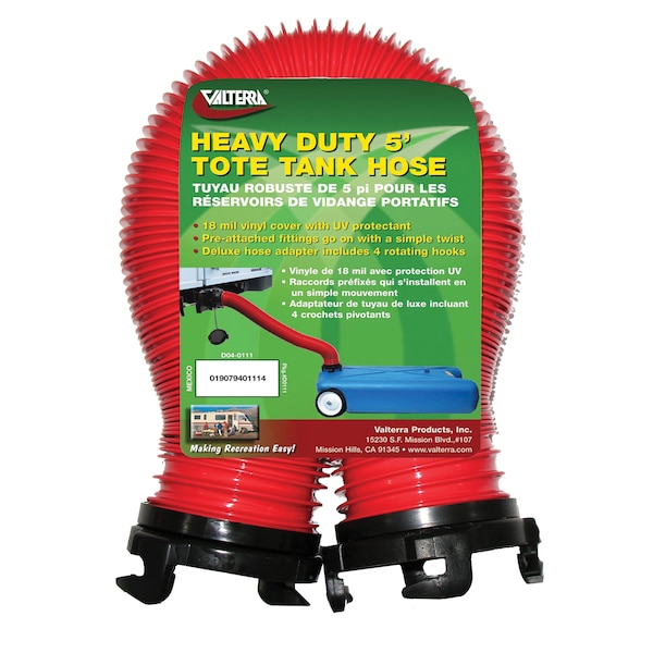 Valterra Valterra D04-0111 Heavy-Duty Tote Tank Hose - 5' - D04-0111