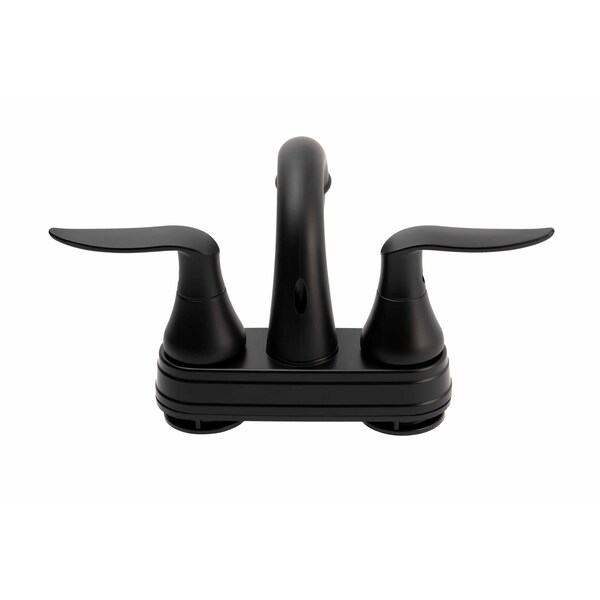 Dura Faucet Elegant Arc Spout RV Lavatory Faucet - Matte Black - DF-PL620LH-MB