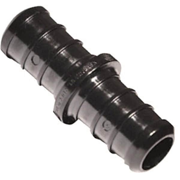 Elkhart 0.5 in. Crimp Black Plastic Fresh Water Straight Fitting - E6G-29840