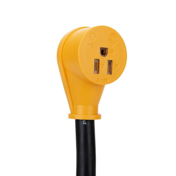 Camco Power Grip RV 12in 30Amp Circuit Analyzer Dogbone - Integrated Surge Protection - 55461