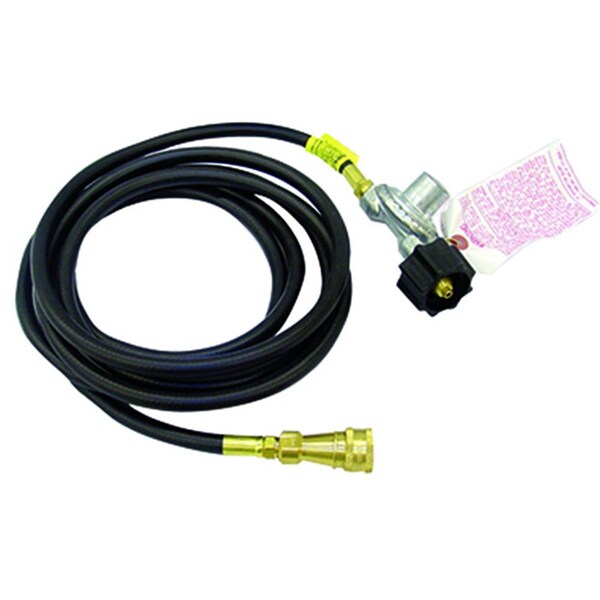Dendesigns 12 ft. Big & Tough Buddy RV Hose with Regulator - DE3948932