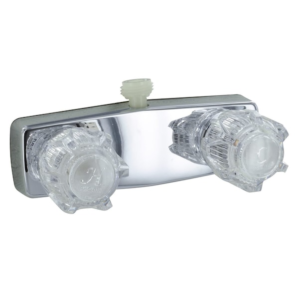 Valterra SHOWER VALVE W/ D-SPUD, 4IN, 2 KNOB, PLASTIC, CHROME - PF213348