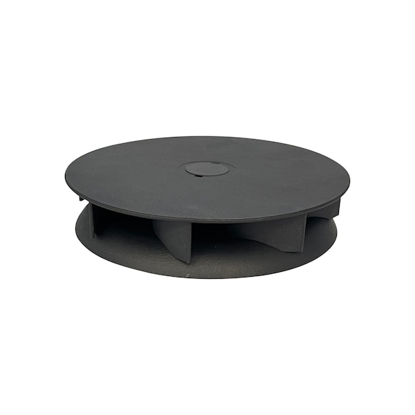 Ava-Matic Slim-Matic Wind-Powered Rotating Roof Vent for Vans, RVs, Trailers, Campers, Black, Rectangle Shutter - AVA5110