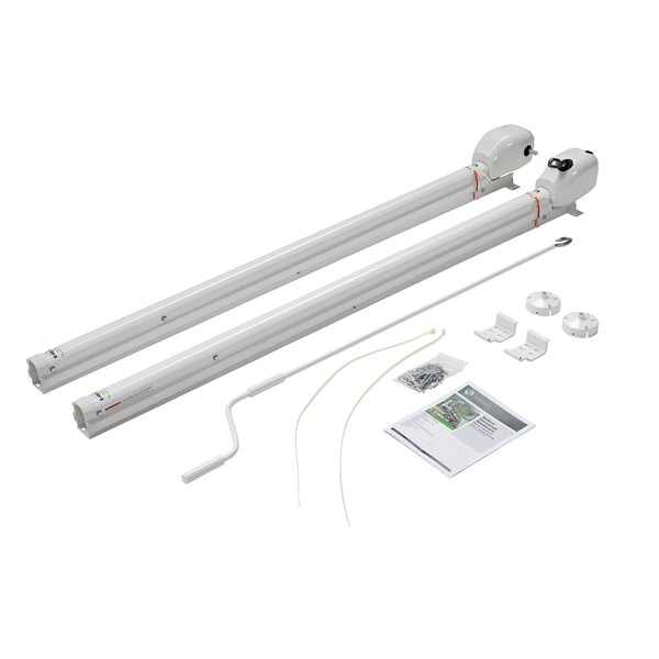 Lippert UNIVERSAL AWNING HARDWARE - SOLERA HYBRID 69 INCH - INFINITE - AM KIT - WHITE - 434728