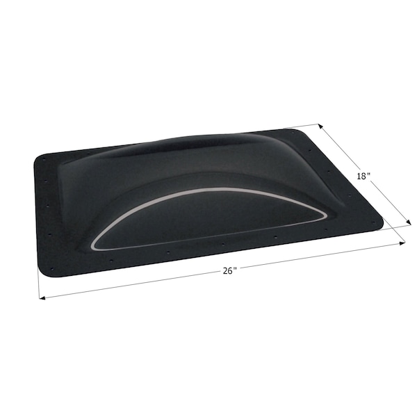 Icon RV Skylight SL1422 - 14in x 22in x 4in, Dark Smoke - 12555